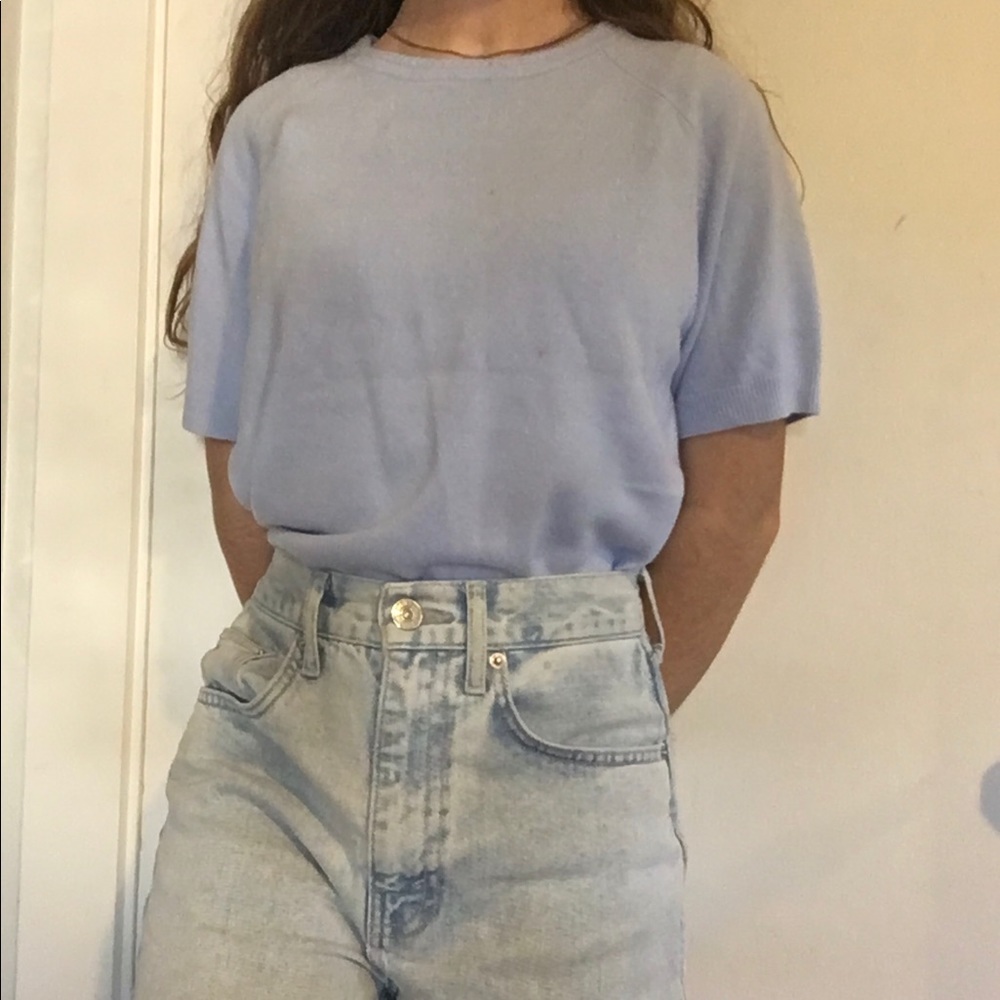 Lilac purple sweater blouse